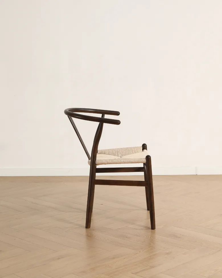 Stol - Alta (valnød/beige) - 2 stk