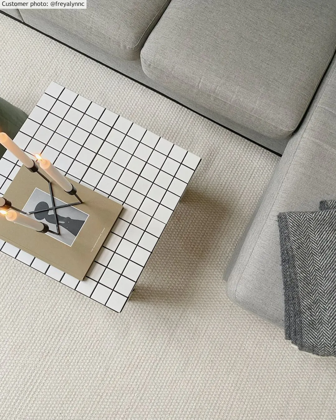 Uldtæppe - Coastal (creme)