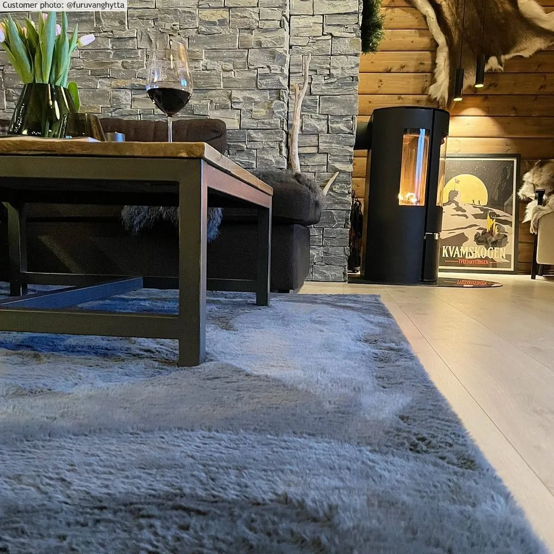 Ryatæpper - Aranga Super Soft Fur (antracit)