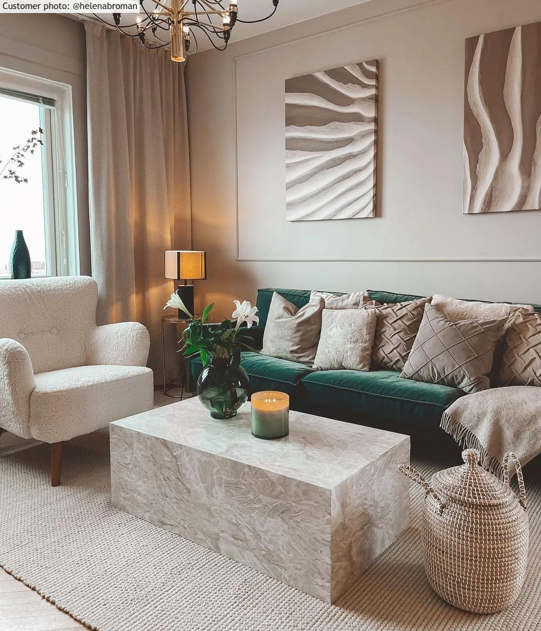 Uldtæppe - Coastal (creme)