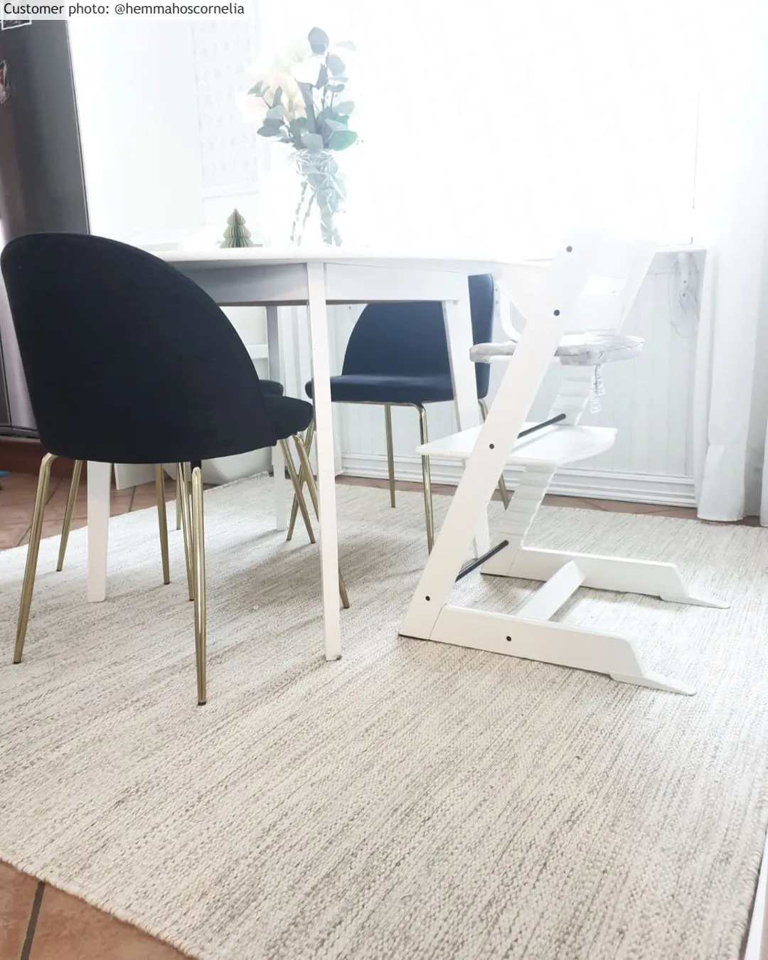 Uldtæppe - Dhurry (natur)