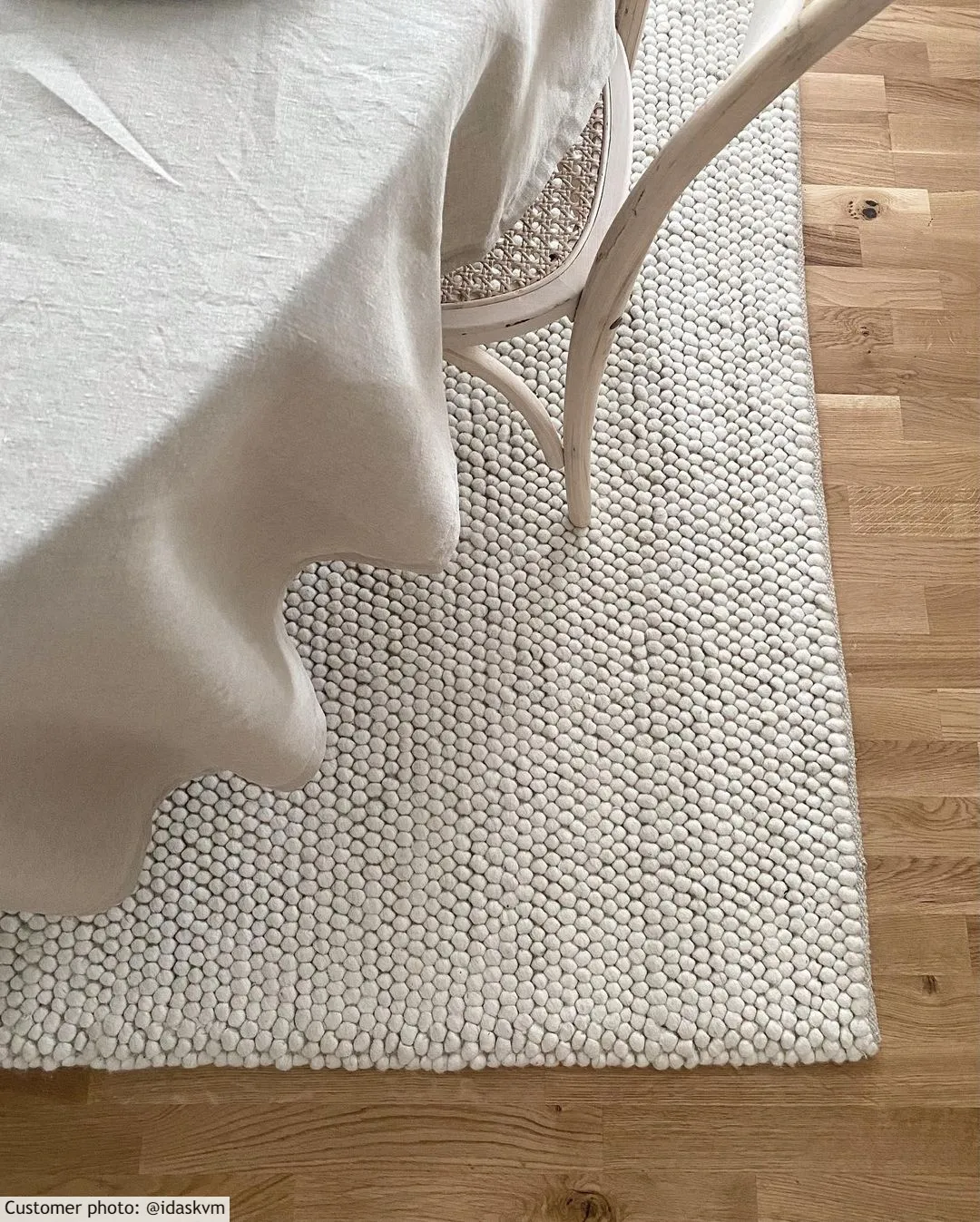 Uldtæppe - Avafors Wool Bubble (beige)