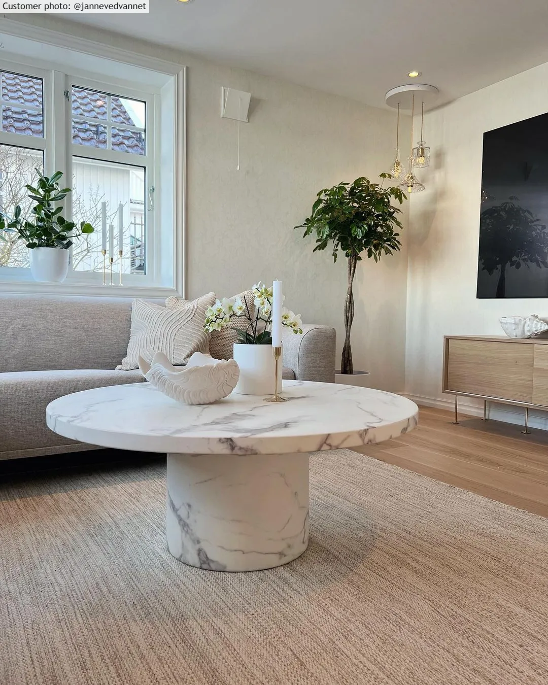 Uldtæppe - Dhurry (natur)