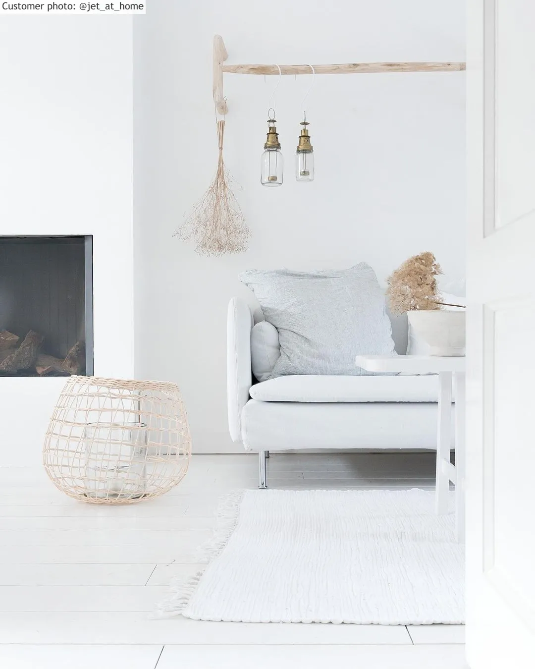 Kludetæppe - Silje (hvid)