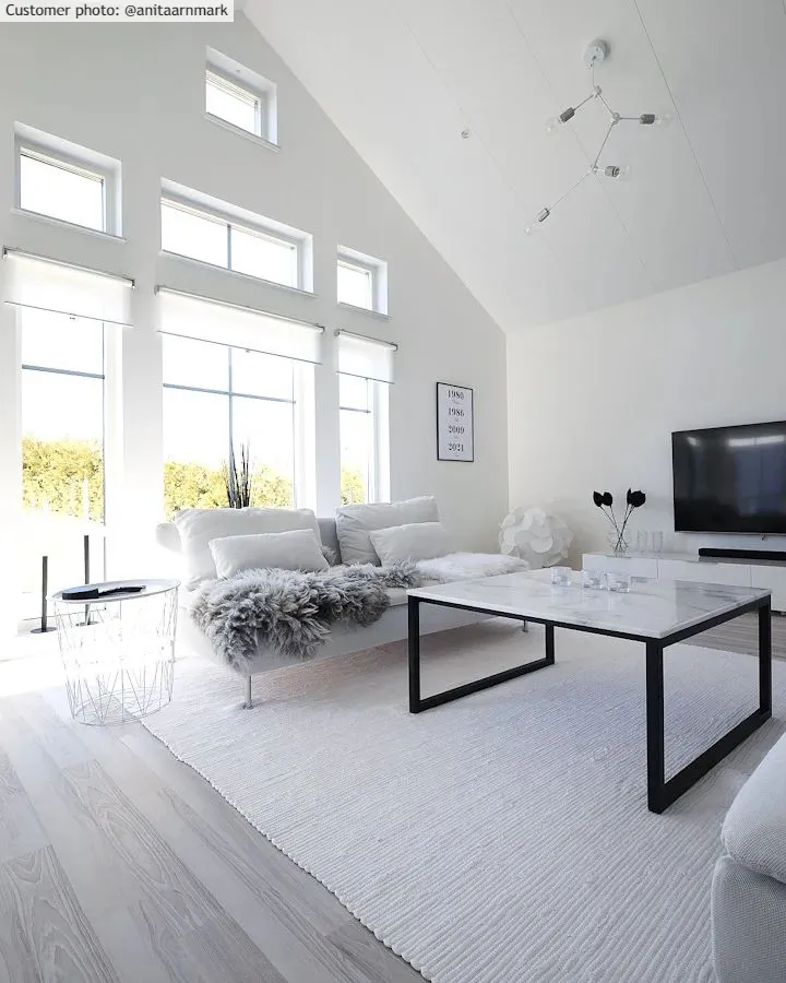 Kludetæppe - Silje (hvid)