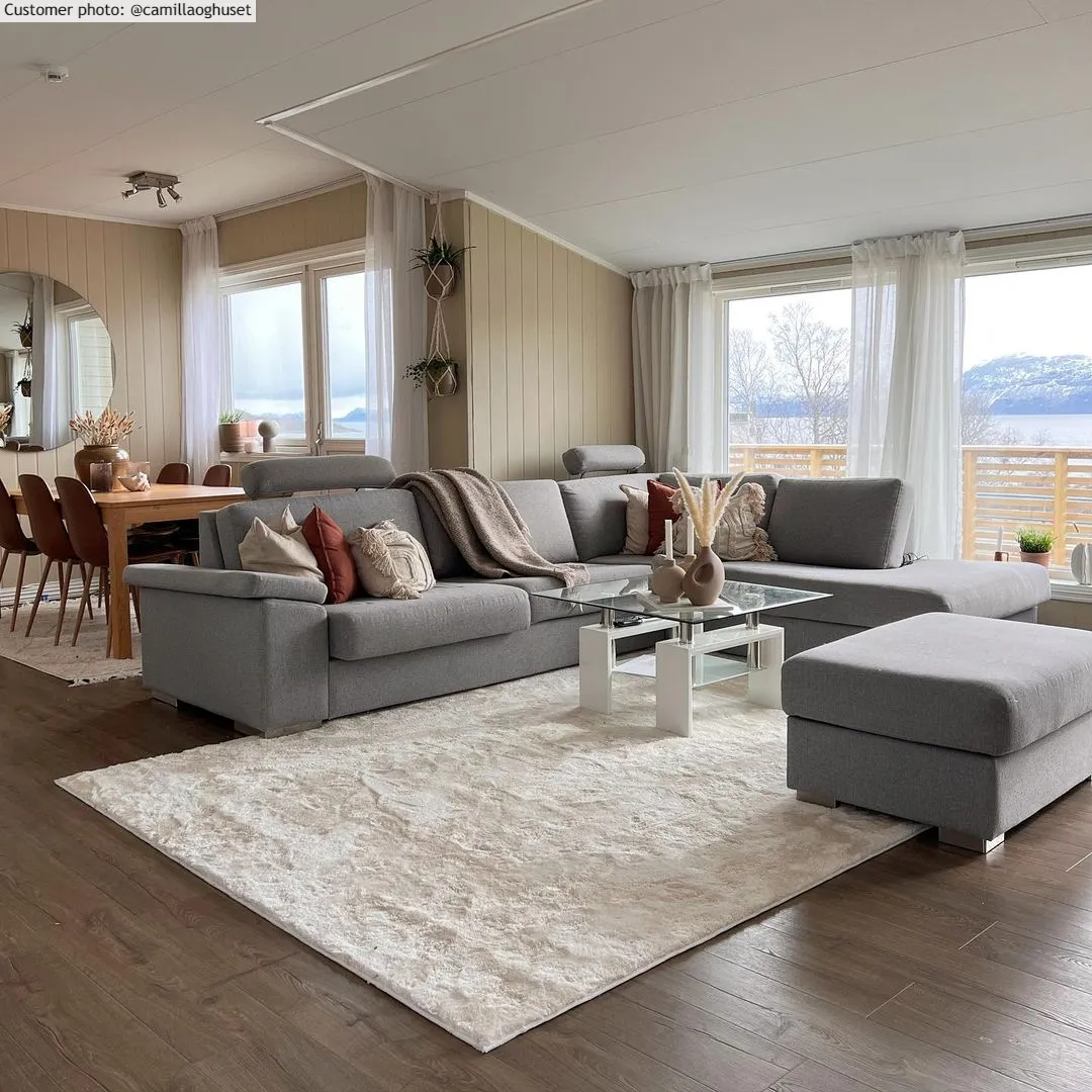 Ryatæpper - Aranga Super Soft Fur (hvid)