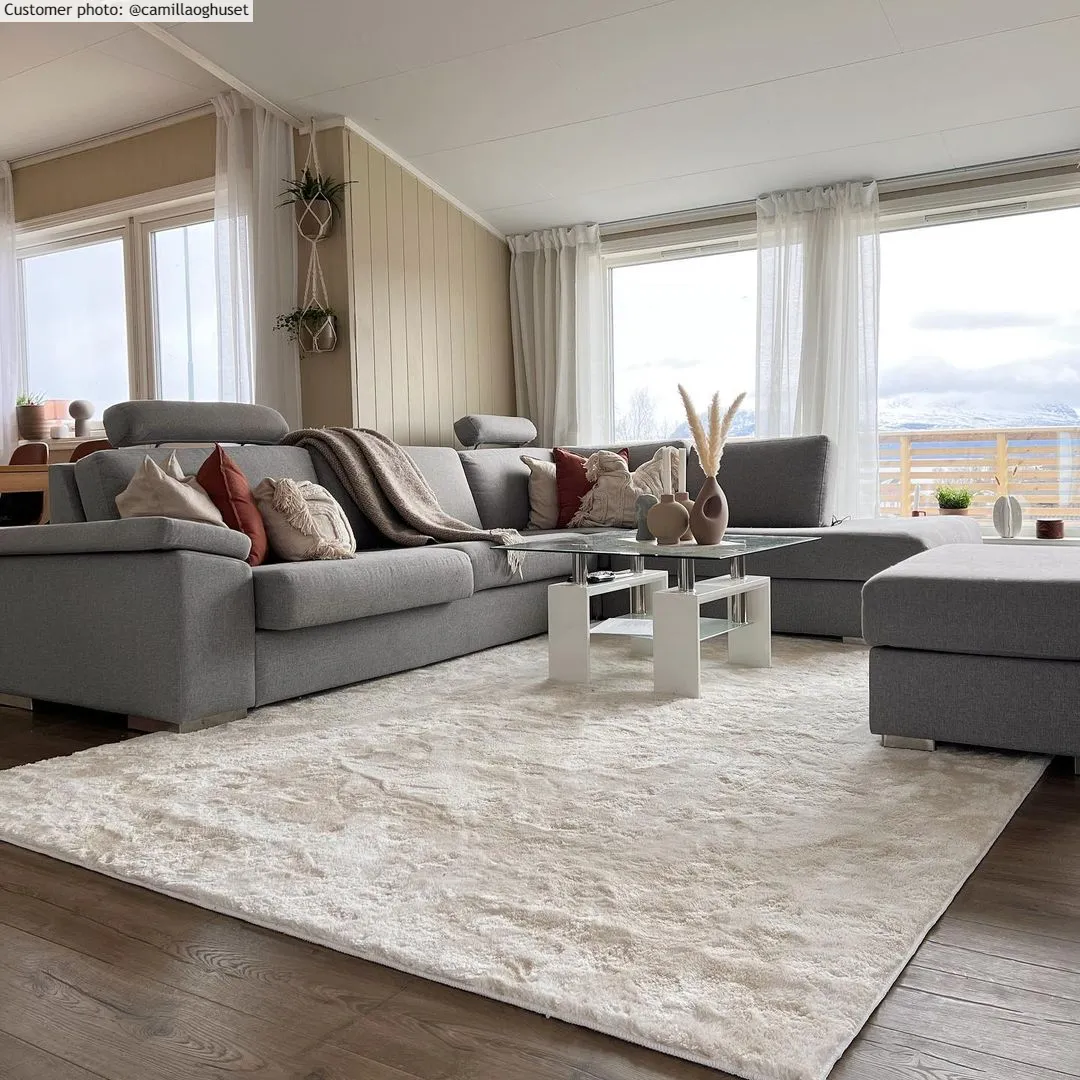 Ryatæpper - Aranga Super Soft Fur (hvid)