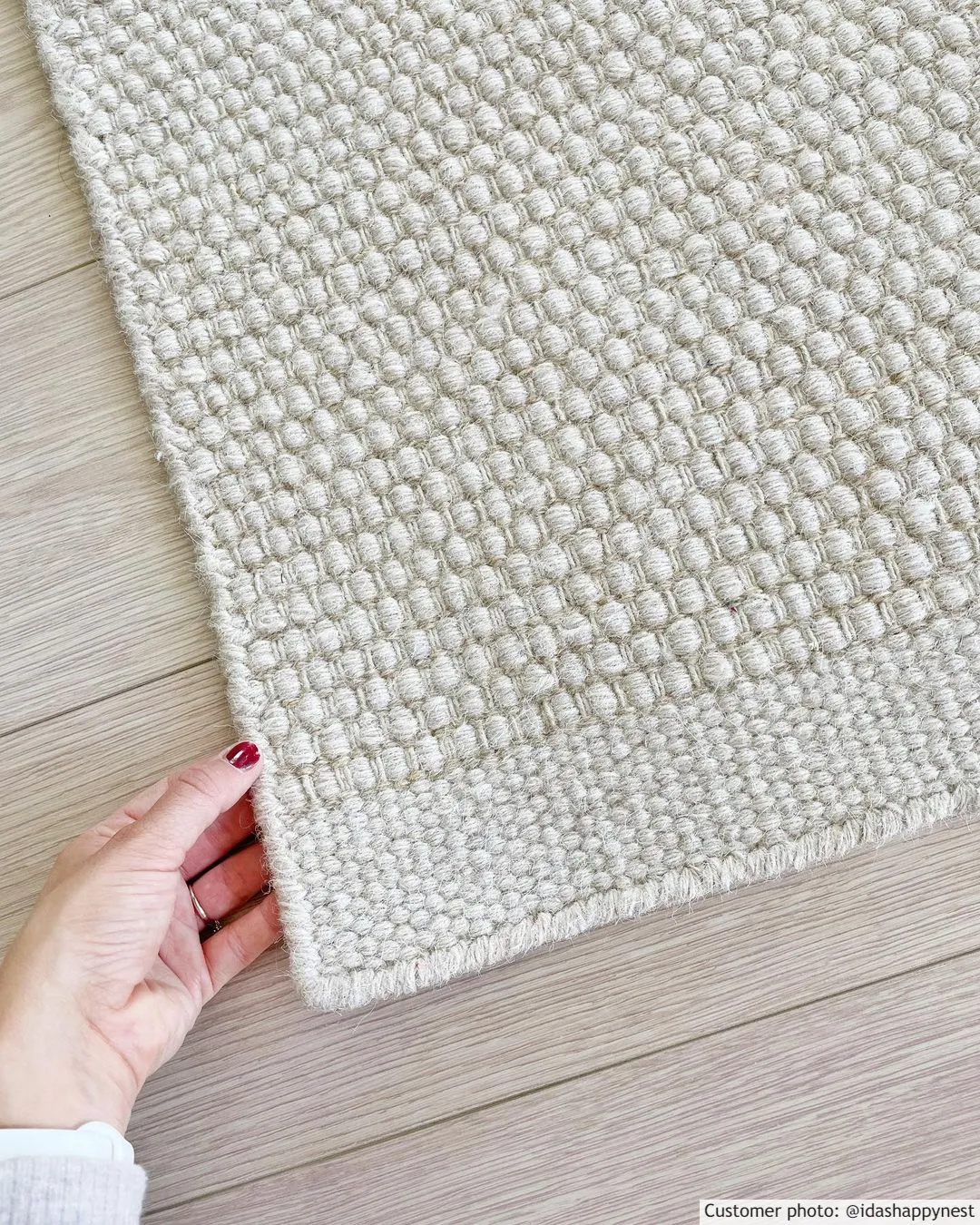 Uldtæppe - Coastal (creme)