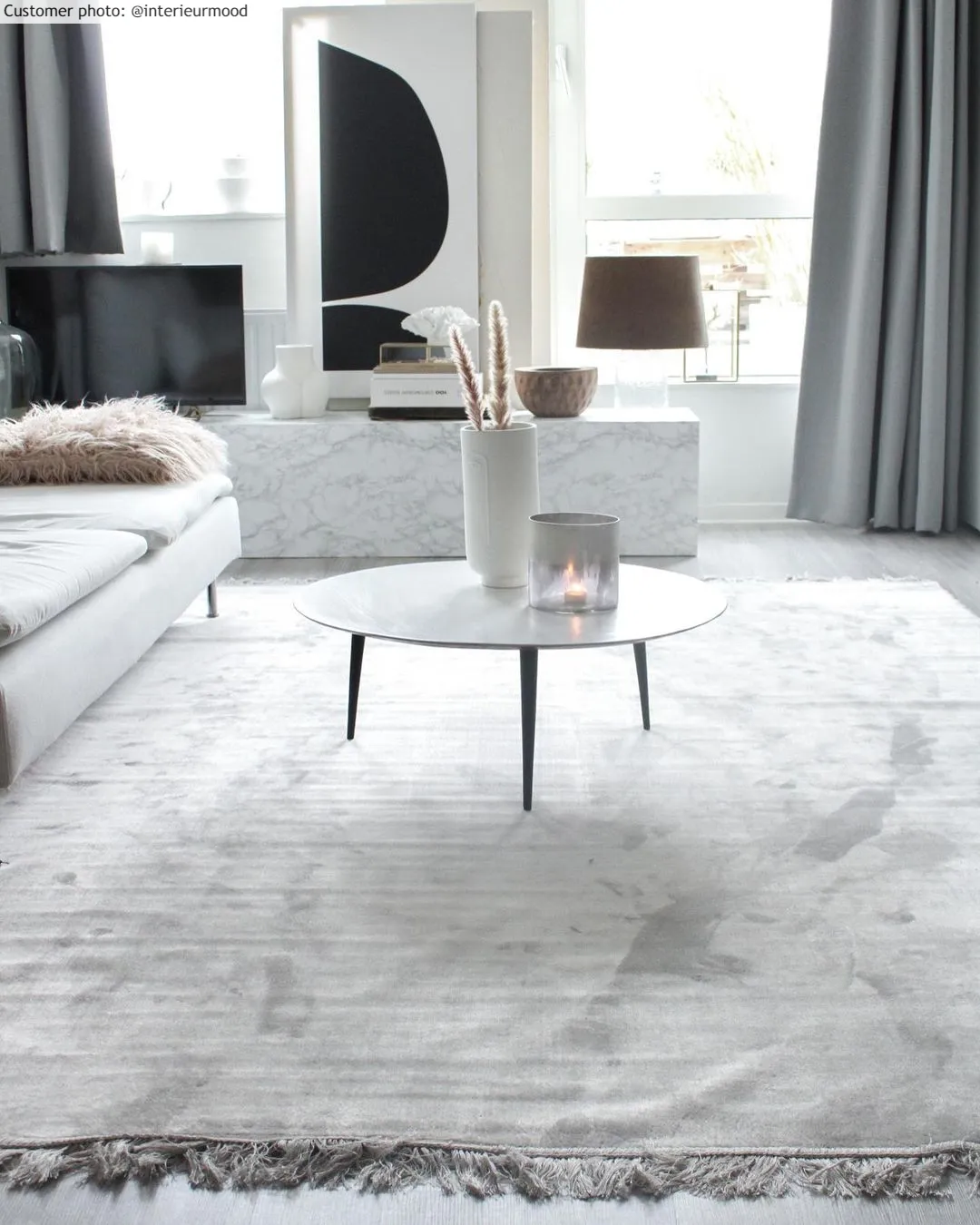 Wilton-tæppe - Art Silk (grå)