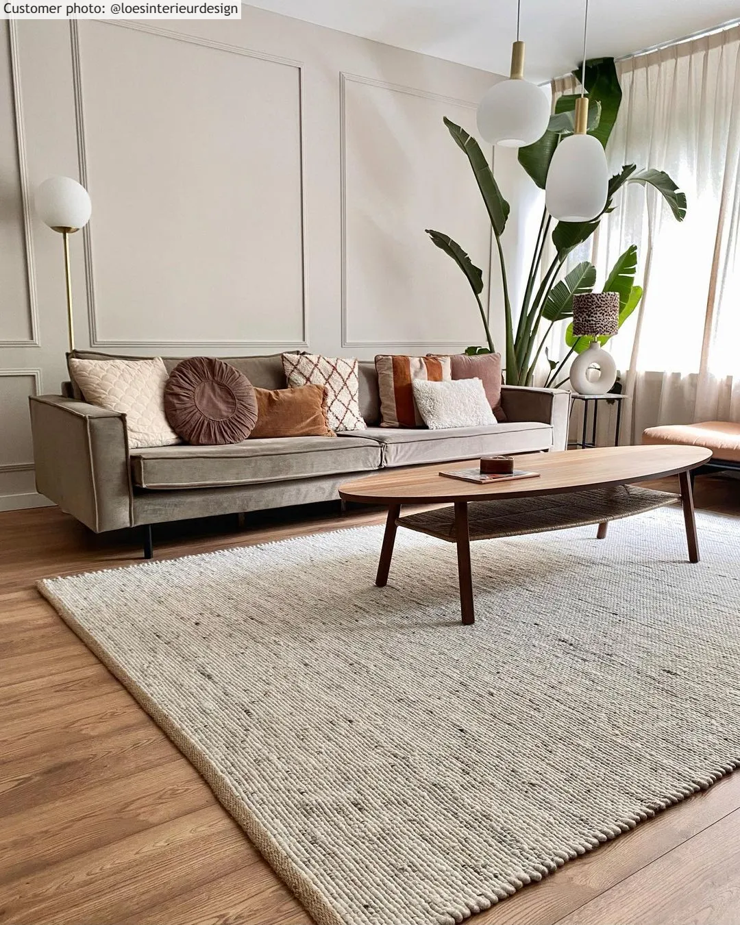 Uldtæppe - Novo (beige)