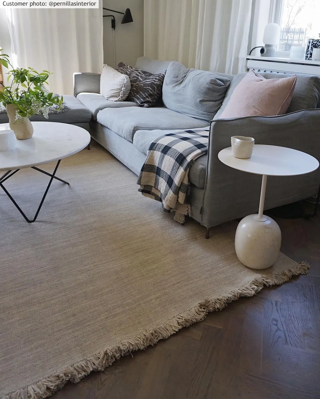 Uldtæppe - Layton (beige)