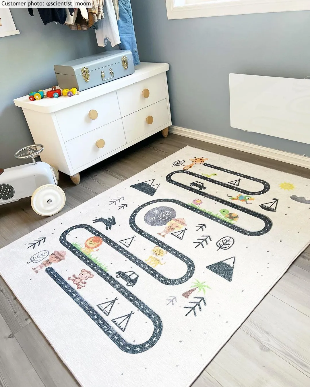 Børnetæppe - Safari road