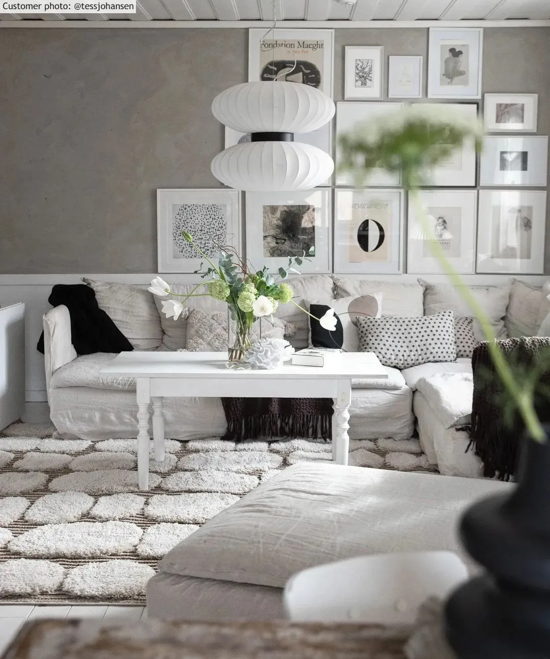 Ryatæpper - Fondi (grå)