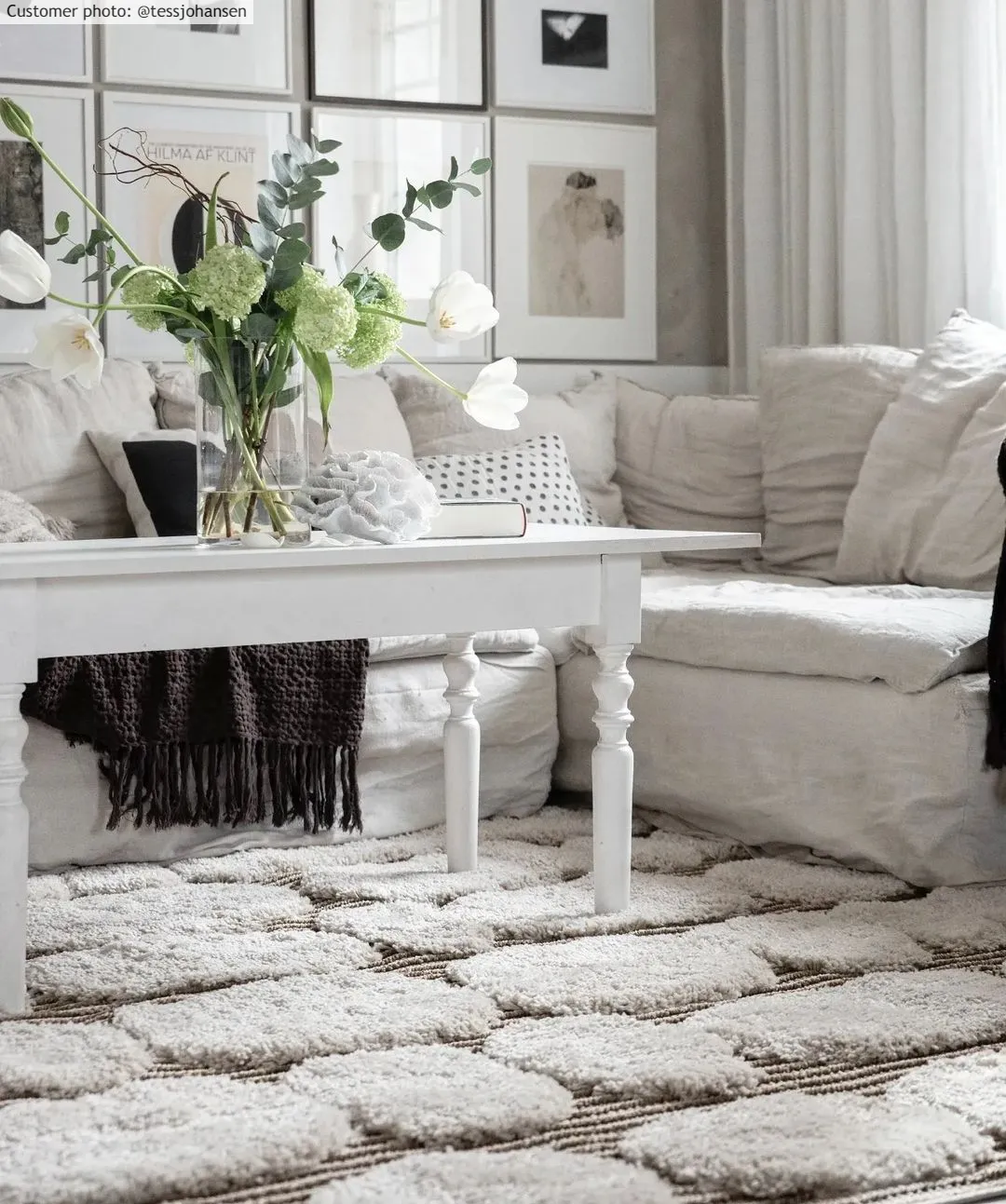 Ryatæpper - Fondi (grå)