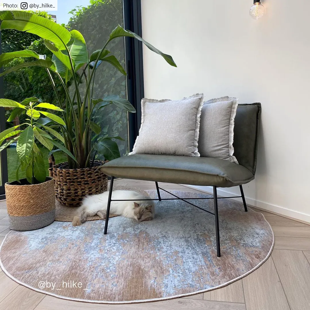 Rundt tæppe - Zarzi (beige)