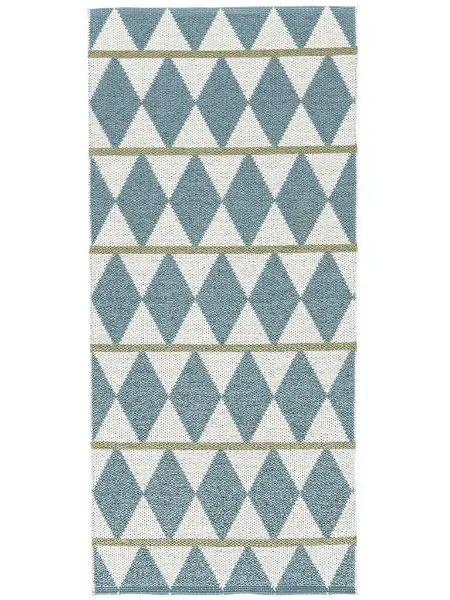 Plasttæpper - Horredstæppet Zigge (blå)